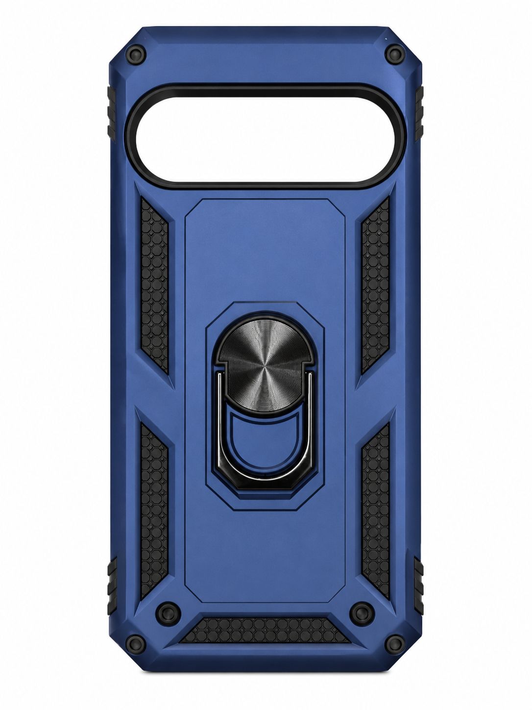 Ring Magnetic Kickstand Hybrid Case Cover for Google Pixel 9 Pro XL 6.8 inch  - Blue