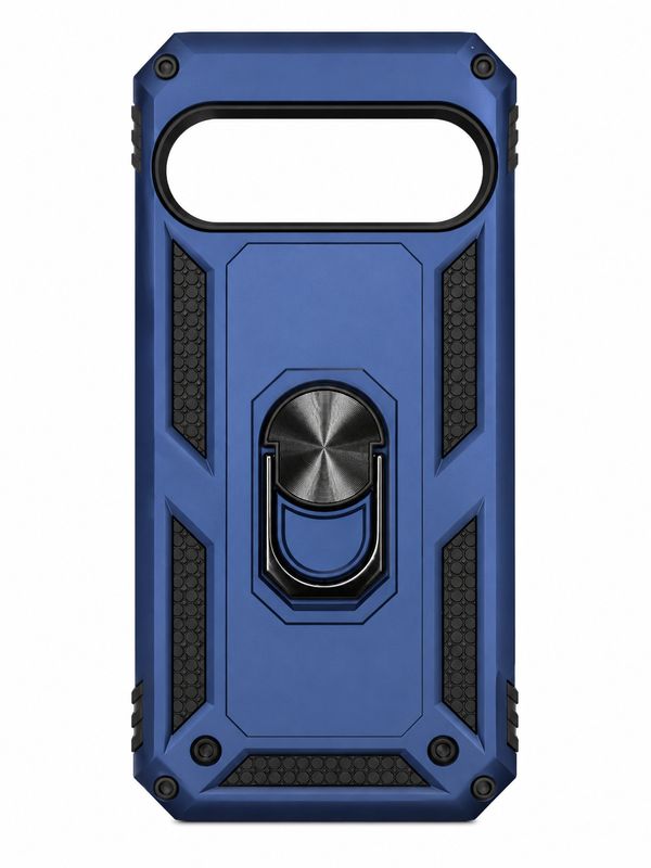 Ring Magnetic Kickstand Hybrid Case Cover for Google Pixel 9 Pro XL 6.8 inch  - Blue