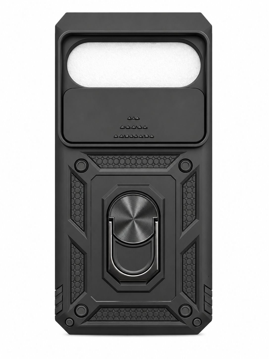 Well Protective Magentic Ring Stand Camera Protective for Google Pixel 9 Pro XL 6.8 inch - Black