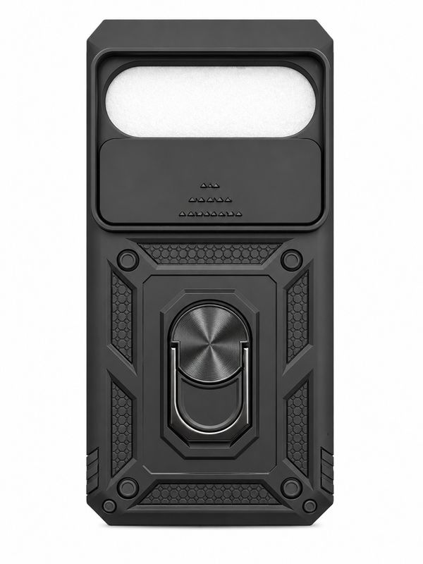 Well Protective Magentic Ring Stand Camera Protective for Google Pixel 9 Pro XL 6.8 inch - Black