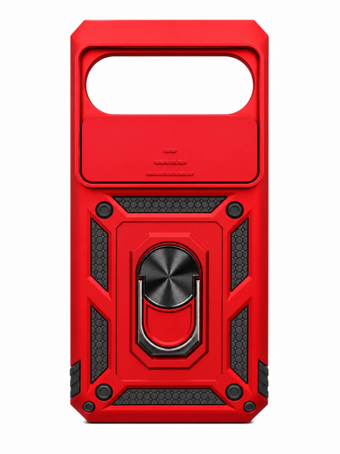 Well Protective Magentic Ring Stand Camera Protective for Google Pixel 9 Pro XL 6.8inch - Red