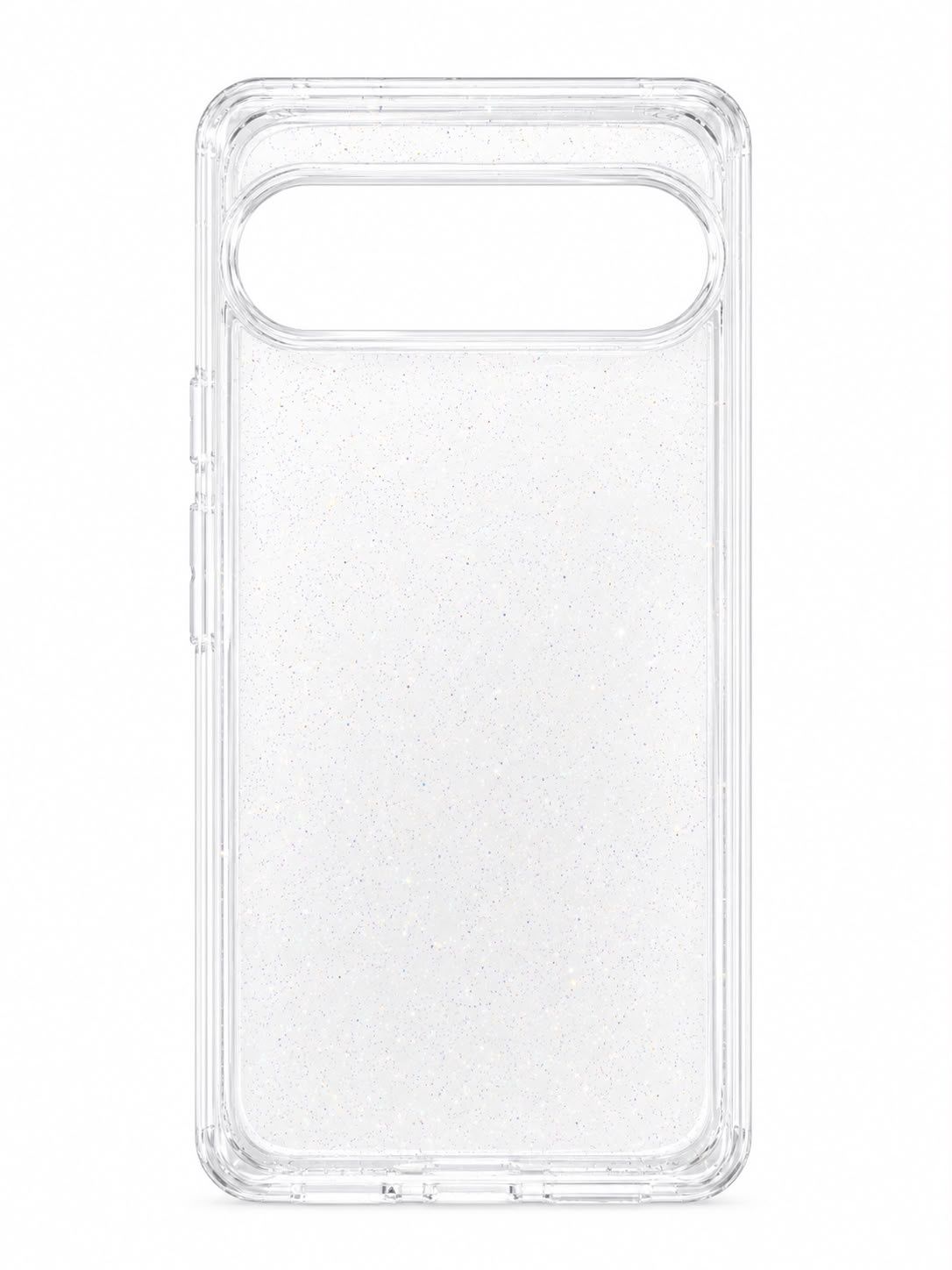 Glitter Ultra Thick 3mm Transparent Hybrid Case for Google Pixel 9 Pro XL 6.8 inch  - Clear