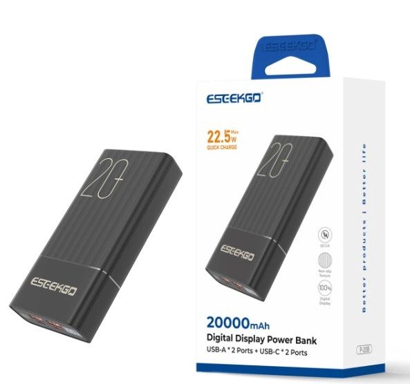 ESEEKGO P-20B PD20W+22.5W 20000mAh Power Bank S279L