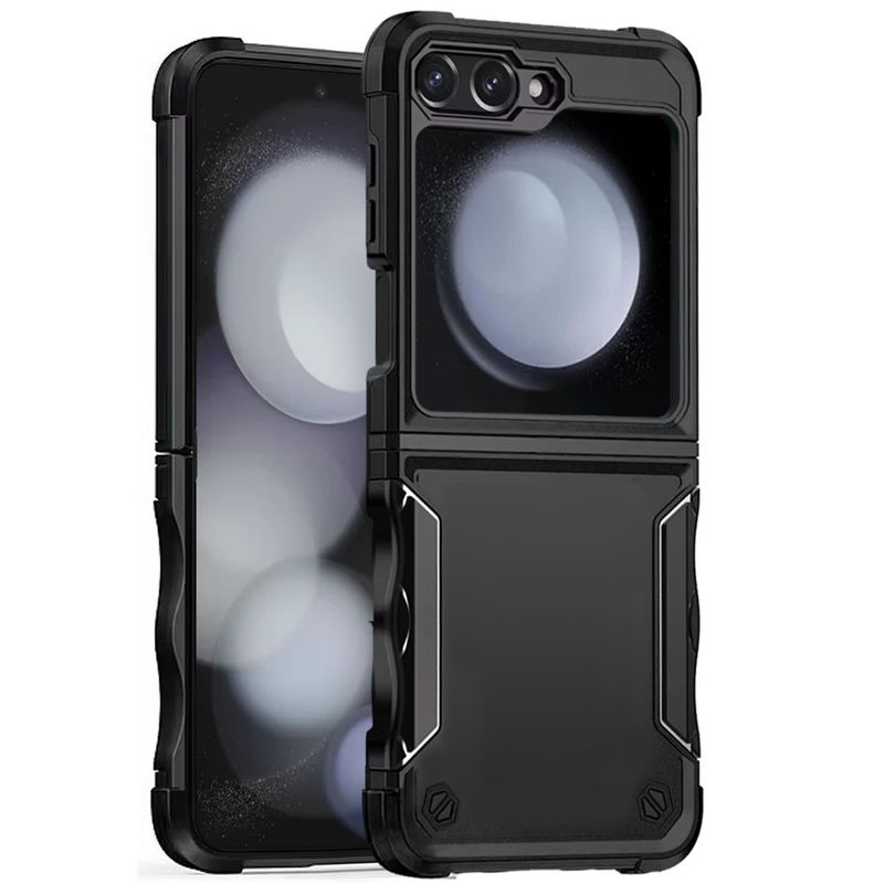 Exquisite Tough Shockproof Hybrid Case Cover For Samsung Z Flip 6 - Black