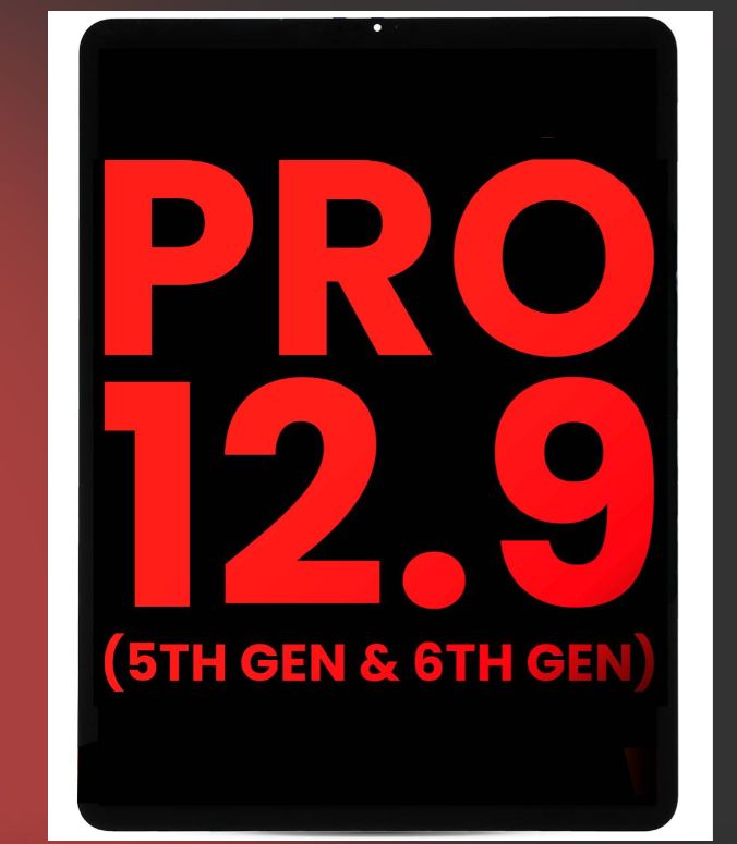 ORIGINAL LCD ASSEM IP 12.9, G5 (2021) / G6  (2022) BLACK