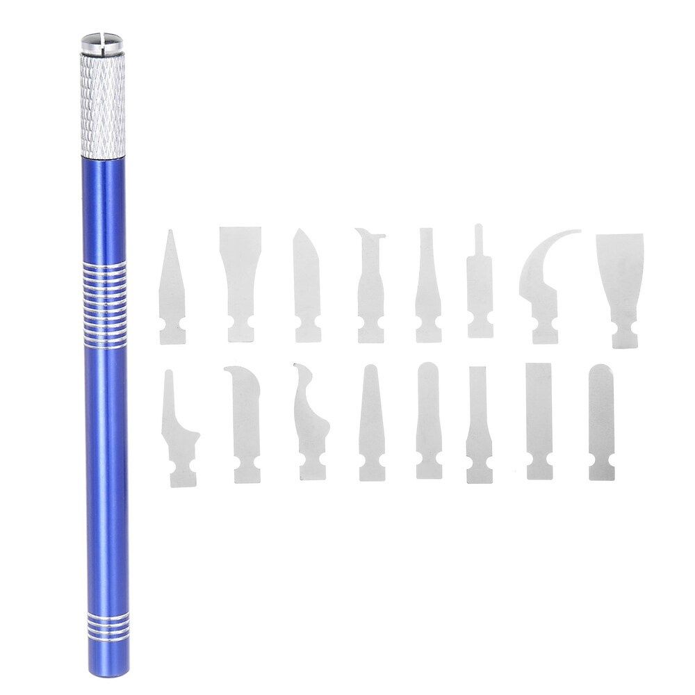 17in1 Set Electronics Repair Tool Kit, Plastic Pry Bar Removal for Screen Blue