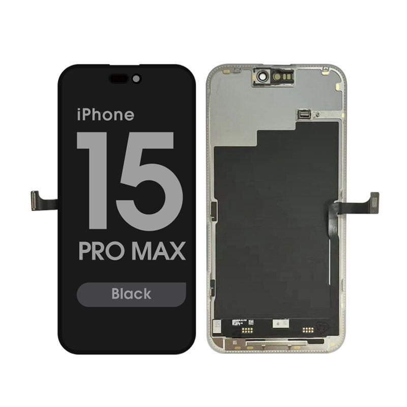FX5 Soft OLED 120Hz - Aftermarket OLED Screen and Digitizer Assembly for iPhone 15 Pro Max (Black) (IC Swappable)
