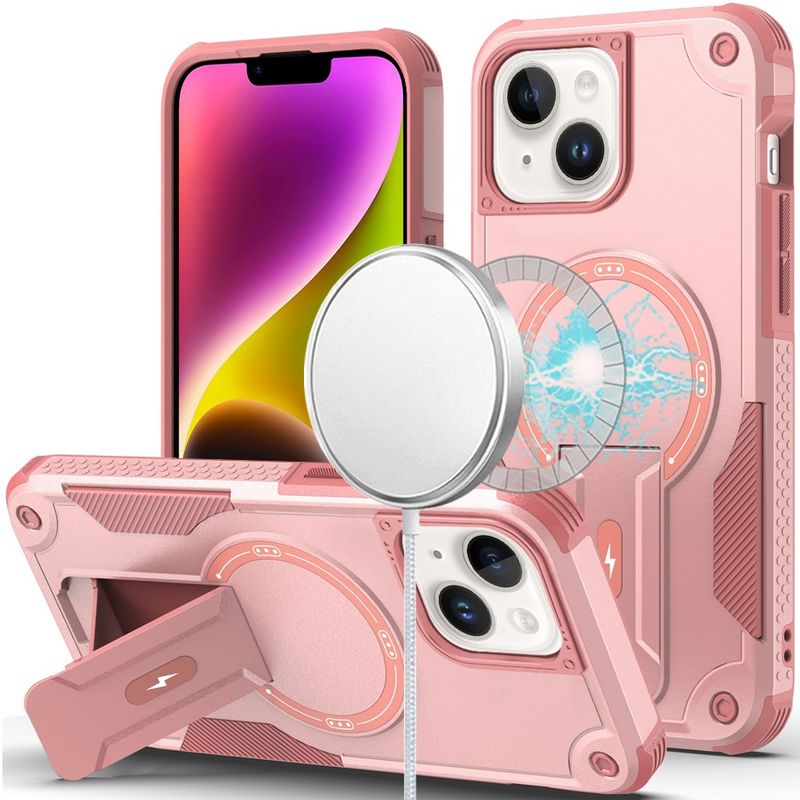 Samsung s25 Ultra Sturdy Bracket Kickstand Magnetic Hybrid - Pink