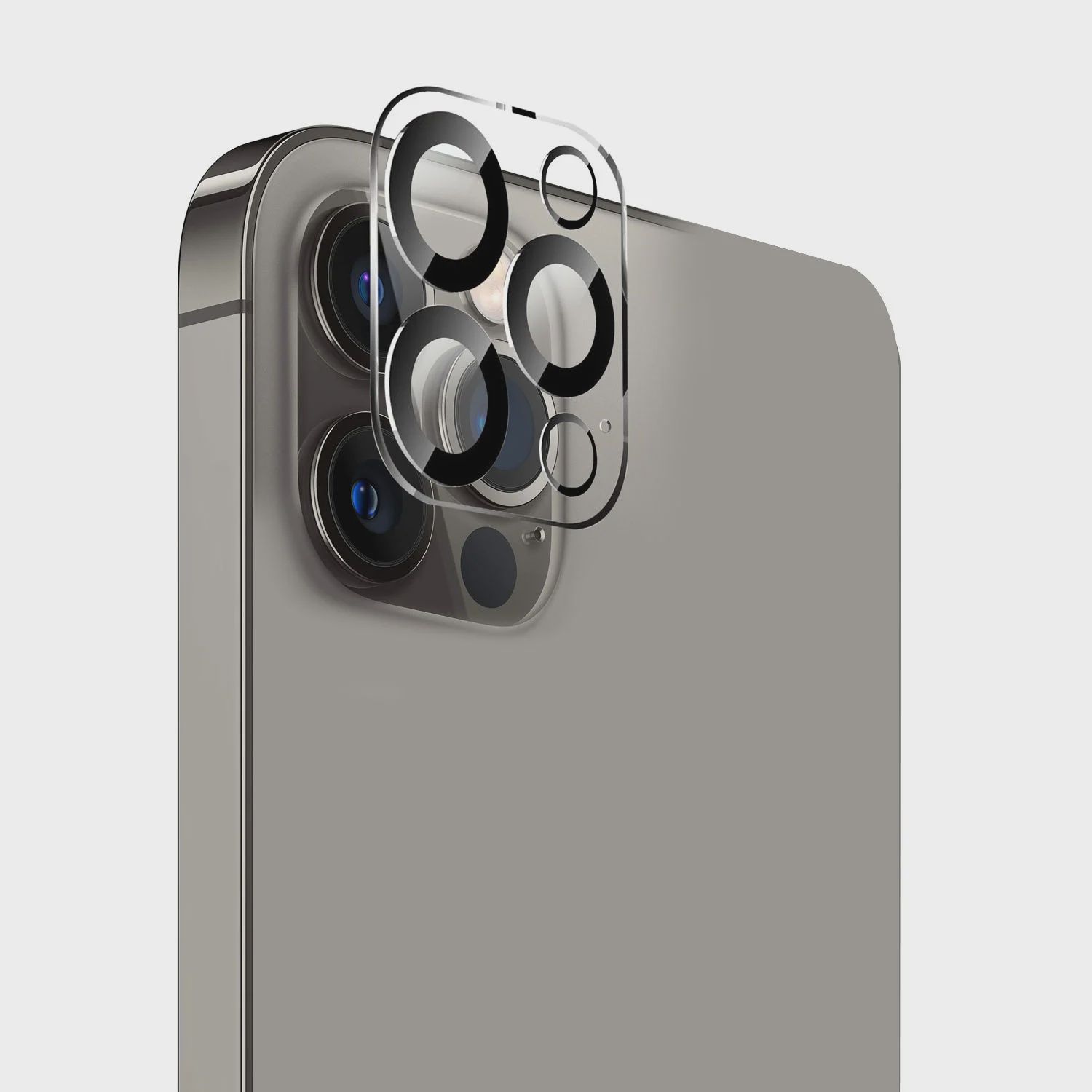For iPhone 16 Pro Max 6.9 inch Camera Lens Black Edge Tempered(2.5D)