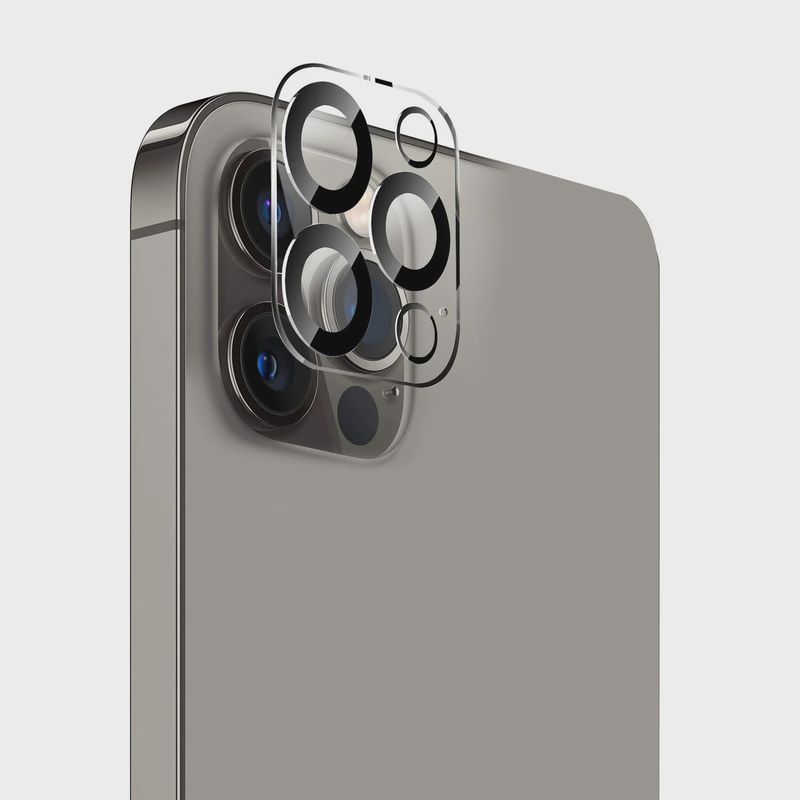 For iPhone 16 Pro Max 6.9 inch Camera Lens Black Edge Tempered(2.5D)