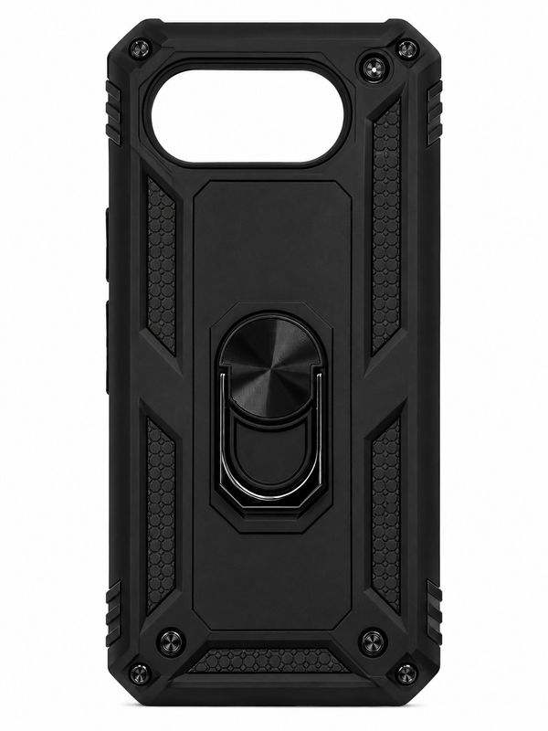 Holster Magnetic Ringstand Clip Cover Case for Google Pixel 9/9 Pro 6.3 inch - Black