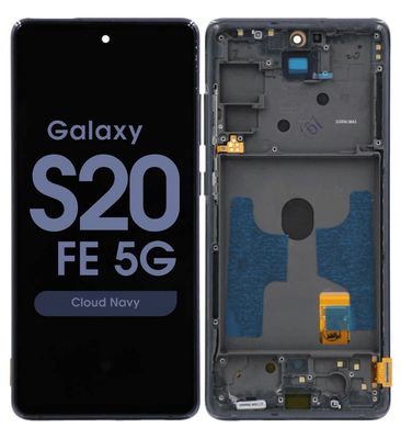 S20 FE 5G (G781) (Navy) With Frame, SOFT