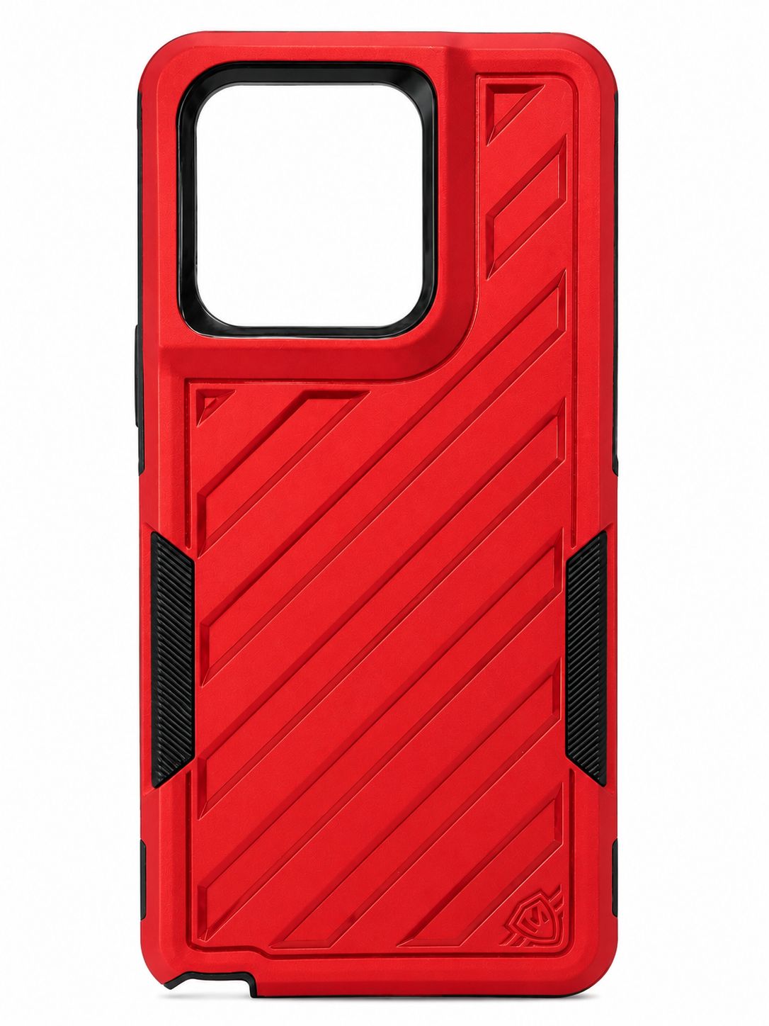 METKASE Noble Lined Shockproof Dual Layer Hybrid Case for Moto G Stylus 5G 2025 - Red/Black