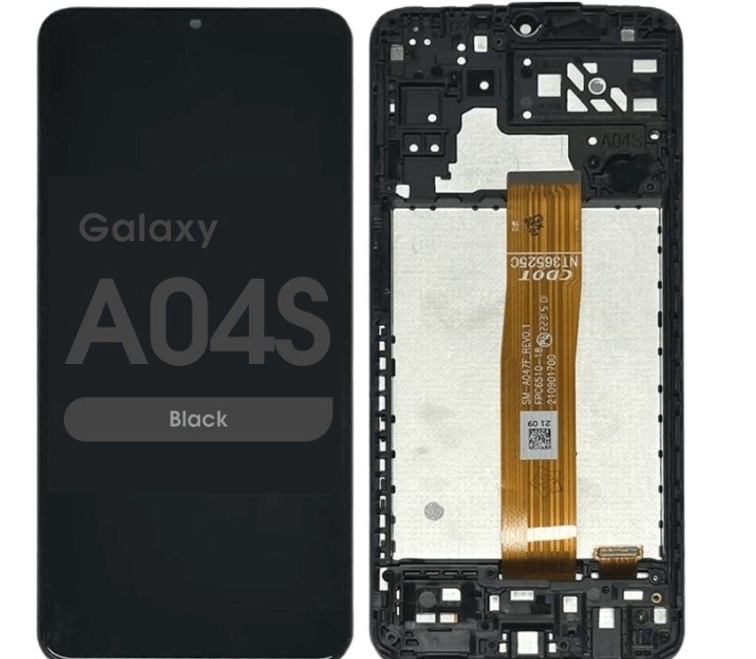 SAMSUNG GALAXY A04S AFTER MARKET (IS) LCD WITH FRAME BLACK A047 2022