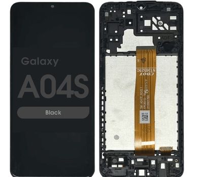 SAMSUNG GALAXY A04S AFTER MARKET (IS) LCD WITH FRAME BLACK A047 2022