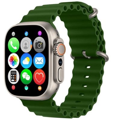 HK ULTRA ONE SMART WATCH - SIM CARD ONLY- GREEN/BEIGE