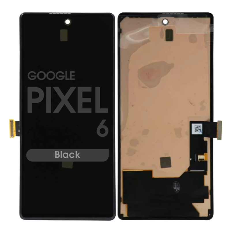 PH-LCD-GO-000243BKE OLED Screen Digitizer Assembly Replacement with Frame for Google Pixel 6 (Aftermarket) - Black