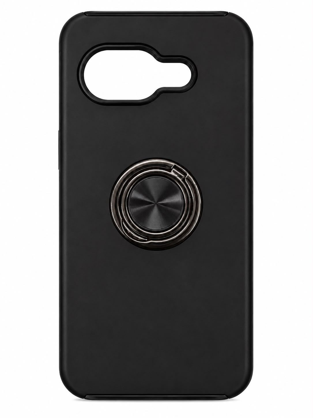 Chief Oil Painted Magnetic Ring Stand Hybrid Case for Google Pixel 9A  - Black