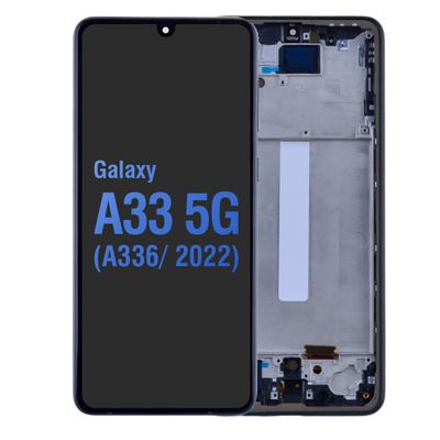 SAMSUNG A33 5G LCD WITH FRAME A336 2022 SOFT (IS)