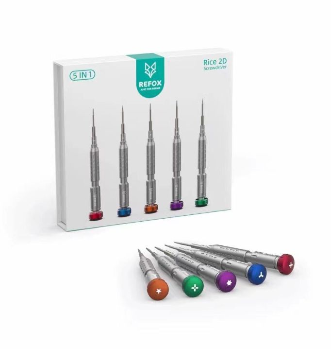 Refox 5 in 1 Rice 2D screwdriver set
