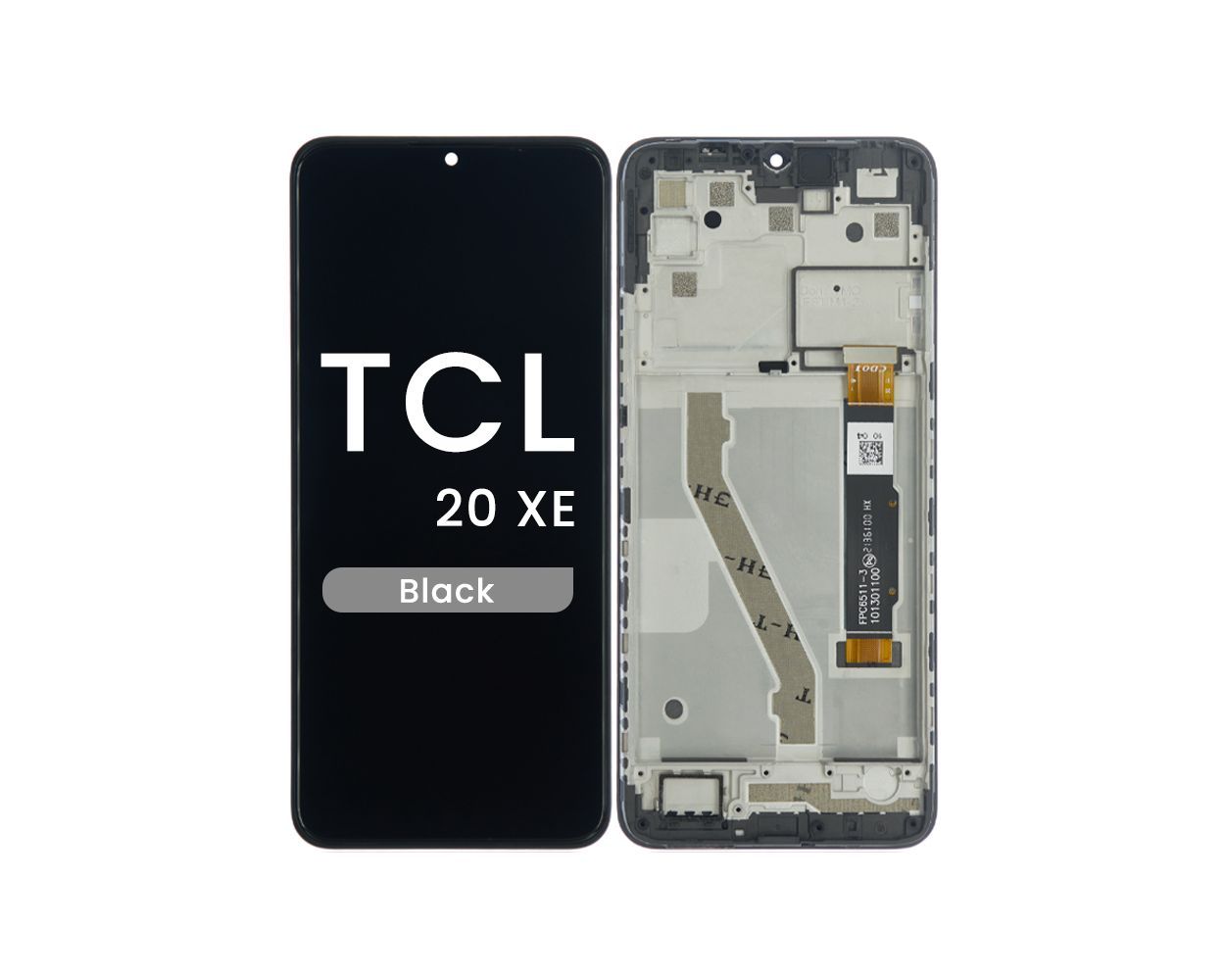 PH-LCD-TL-000023BK LCD Screen Digitizer Assembly Replacement With Frame for TCL 20 XE - Black