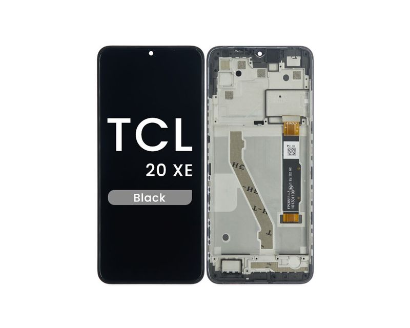 PH-LCD-TL-000023BK LCD Screen Digitizer Assembly Replacement With Frame for TCL 20 XE - Black