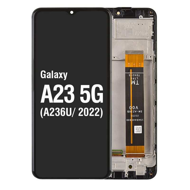 PH-LCD-SS-003413BKU LCD Screen Digitizer Assembly with Frame for Samsung Galaxy A23 5G A236U - Black