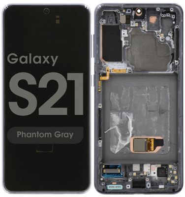 SAMSUNG S21 BLACK WITH FRAME (INCELL)