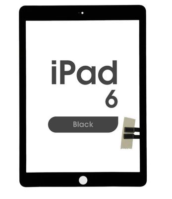 iPad 6 2018 Premium Full Assembly Digitizer with Adhesive (Black)