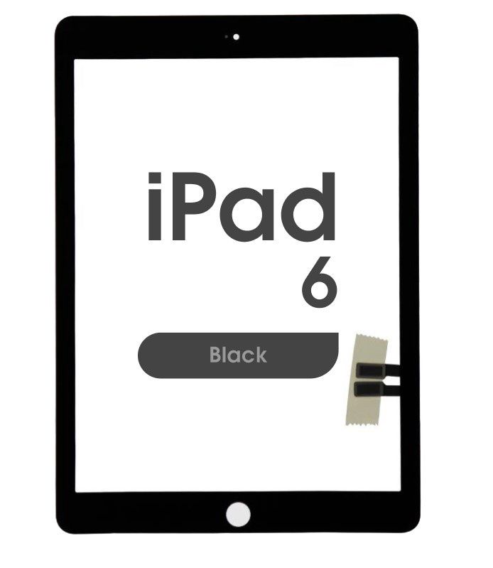 iPad 6 2018 Premium Full Assembly Digitizer with Adhesive (Black)