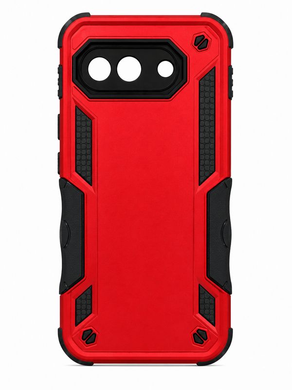 Exquisite Tough Shockproof Hybrid Case for Google Pixel 9A - Red