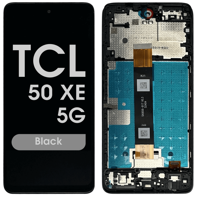 Refurbished - LCD Screen and Digitizer Assembly w/ Frame for TCL 50 XE 5G