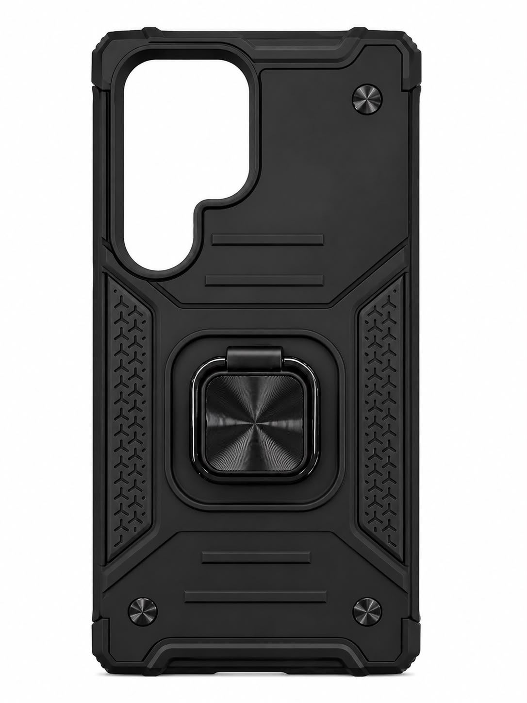 [PolyBag]  Robust Magnetic Kickstand Hybrid For Samsung s25 Ultra- Black