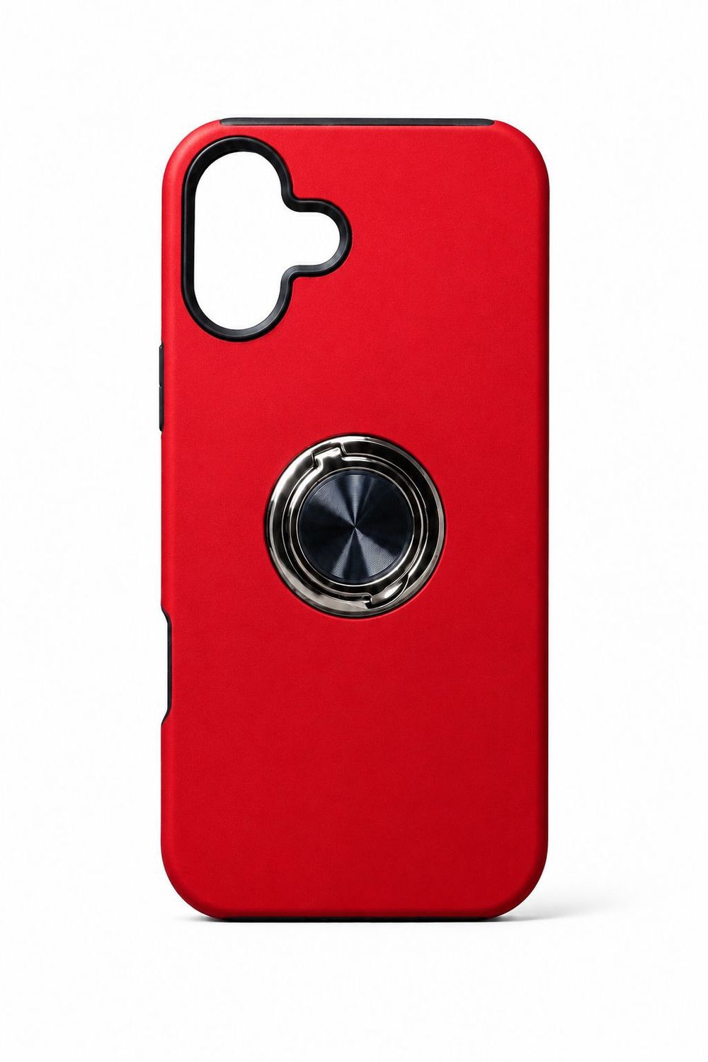 CHIEF Oil Painted Magnetic Ring Stand Hybrid Case for Iphone 16 Plus 6.7 inch - Red