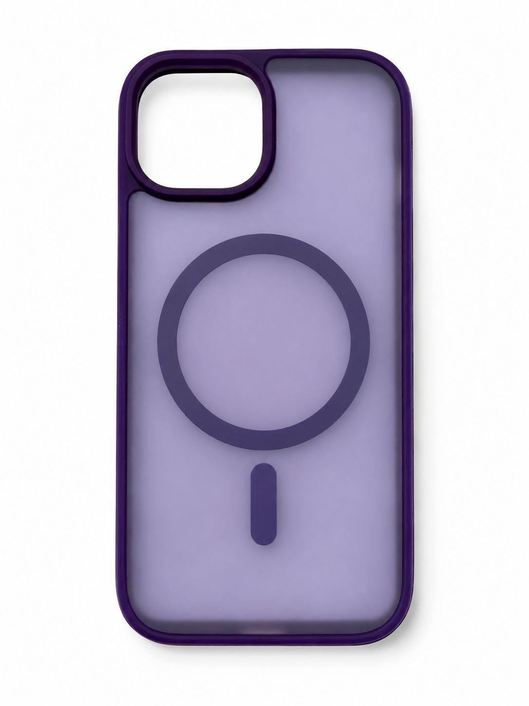 [Magnetic Circle] Smooth Safe Matte Feel Hybrid Case for Iphone 16 Pro Max 6.9 inch- Dark Purple