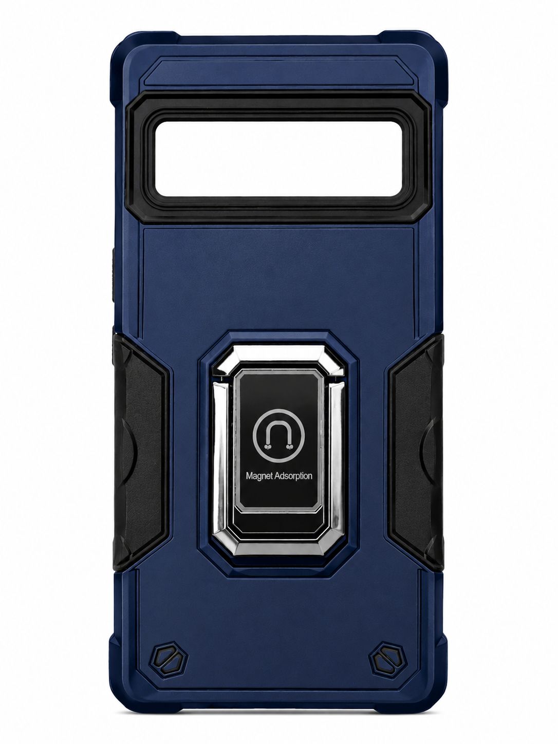 Optimum Magnetic Ring Stand Hybrid Case for Google Pixel 7A 6.1- Blue