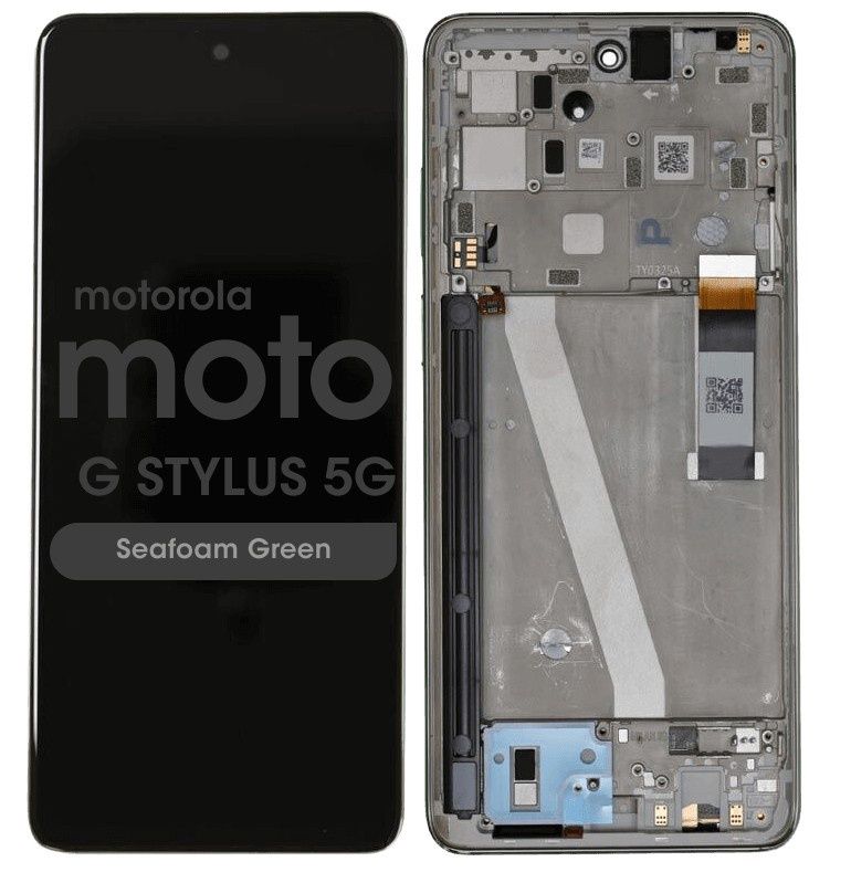 Refurbished - LCD Assembly w/ Frame for Motorola Moto G Stylus 5G 2022 (XT2215-4 / 2022) (Seafoam Green)