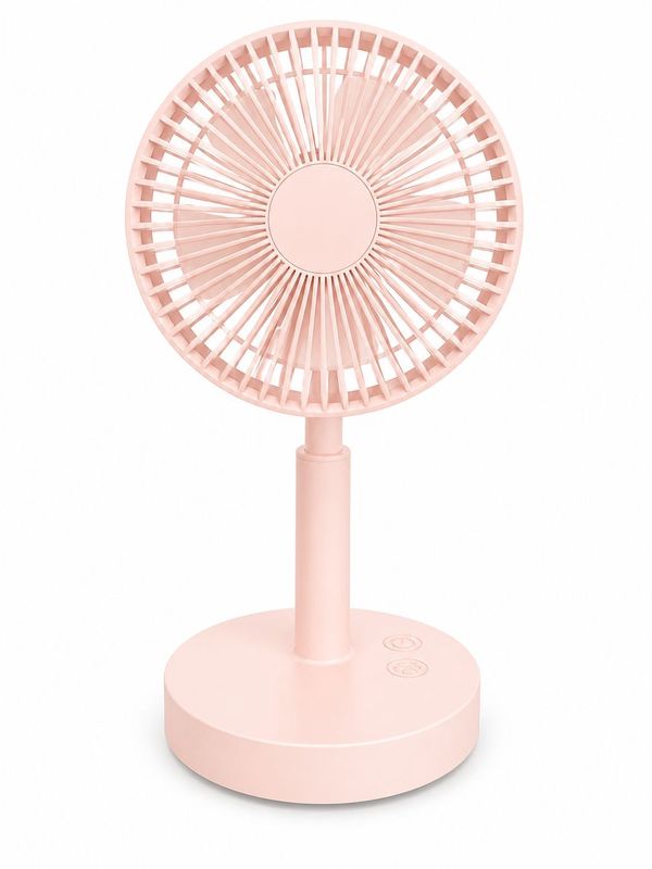 AY02 desktop oscillating brushless lifting rechargeable fan (Pink)