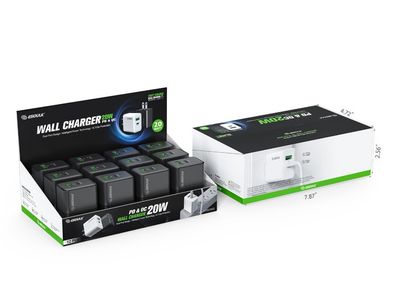 EK-2009BK : Esoulk 20W PD&amp;QC WALL CHARGER