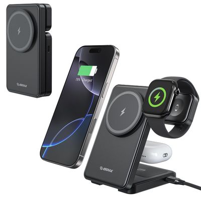 3-In-1 Foldable Magnetic Wireless Charger 6010BK