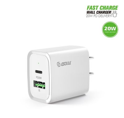 EA20-WH 20W PD&amp;QC Fast Wall Charger