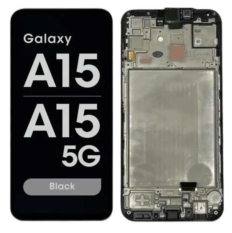 SAMSUNG GALAXY A15 5G LCD WITH FRAME BLACK (A155 / 2023)(A156 / 2023) INCELL