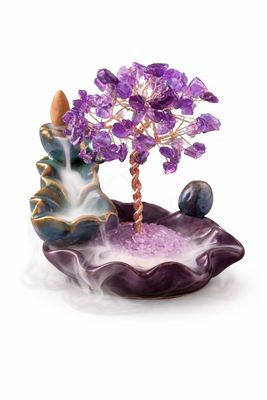Crystal Tree Incense Burner Ornament