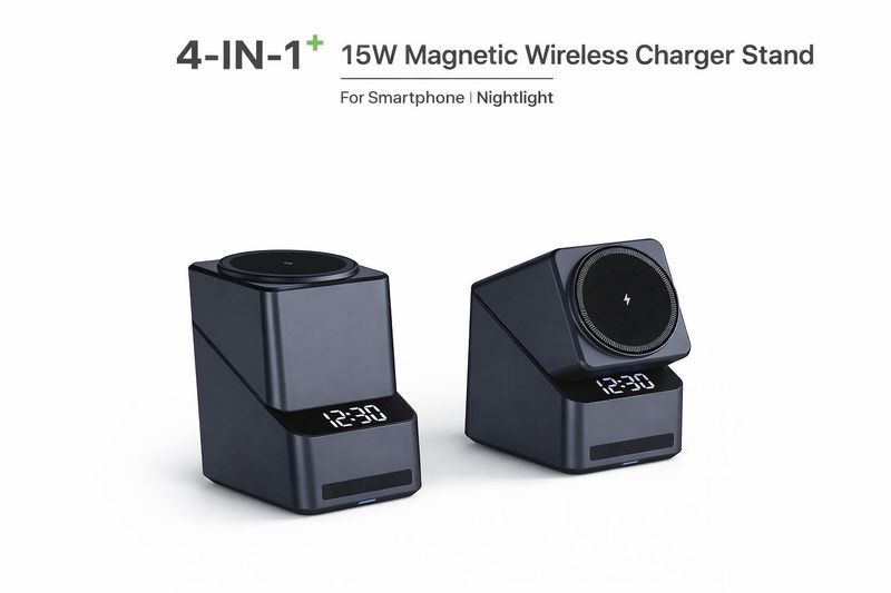 X11 4-in-1 180-degree touch rotation adjustment with clock and wireless charging