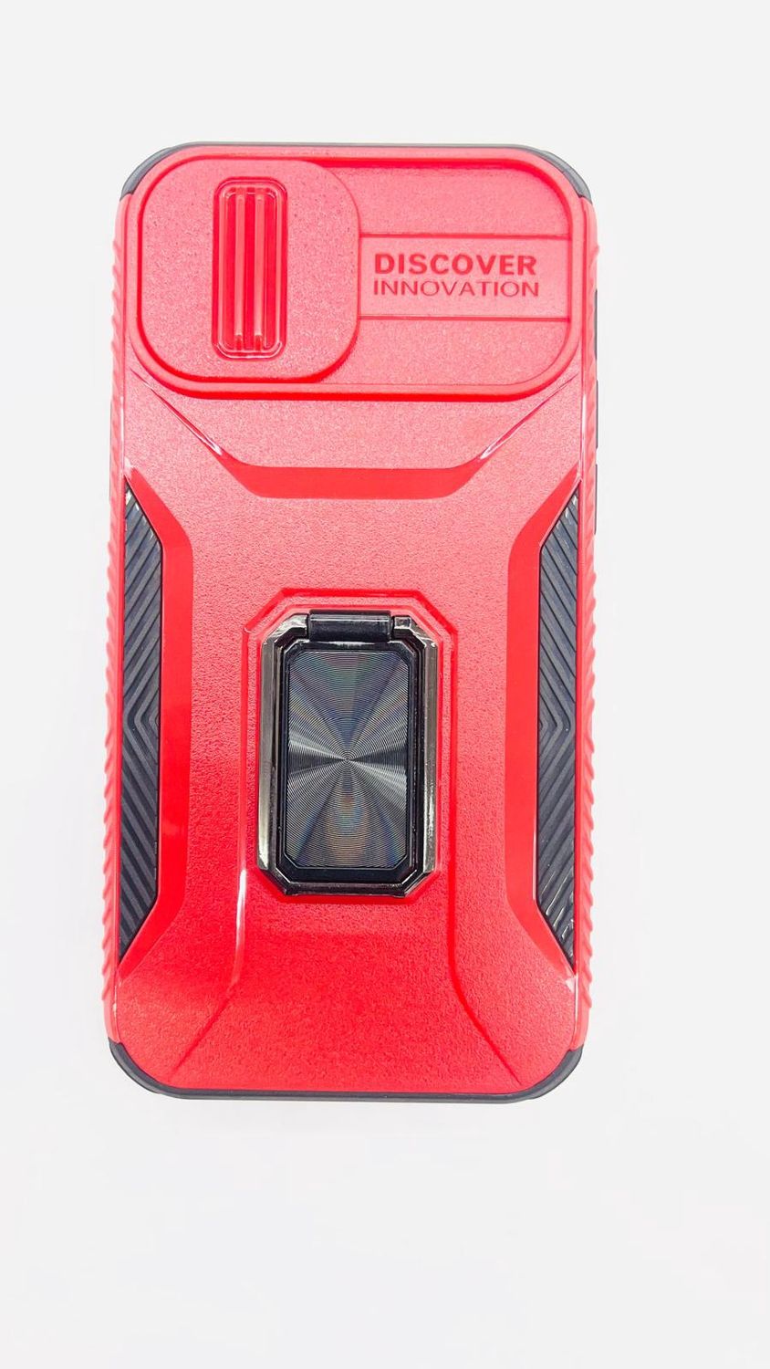 Complete Magnetic Metal Ring Stand Camera Protection Hybrid  for Iphone 16 Pro Max 6.9 inch  - Red