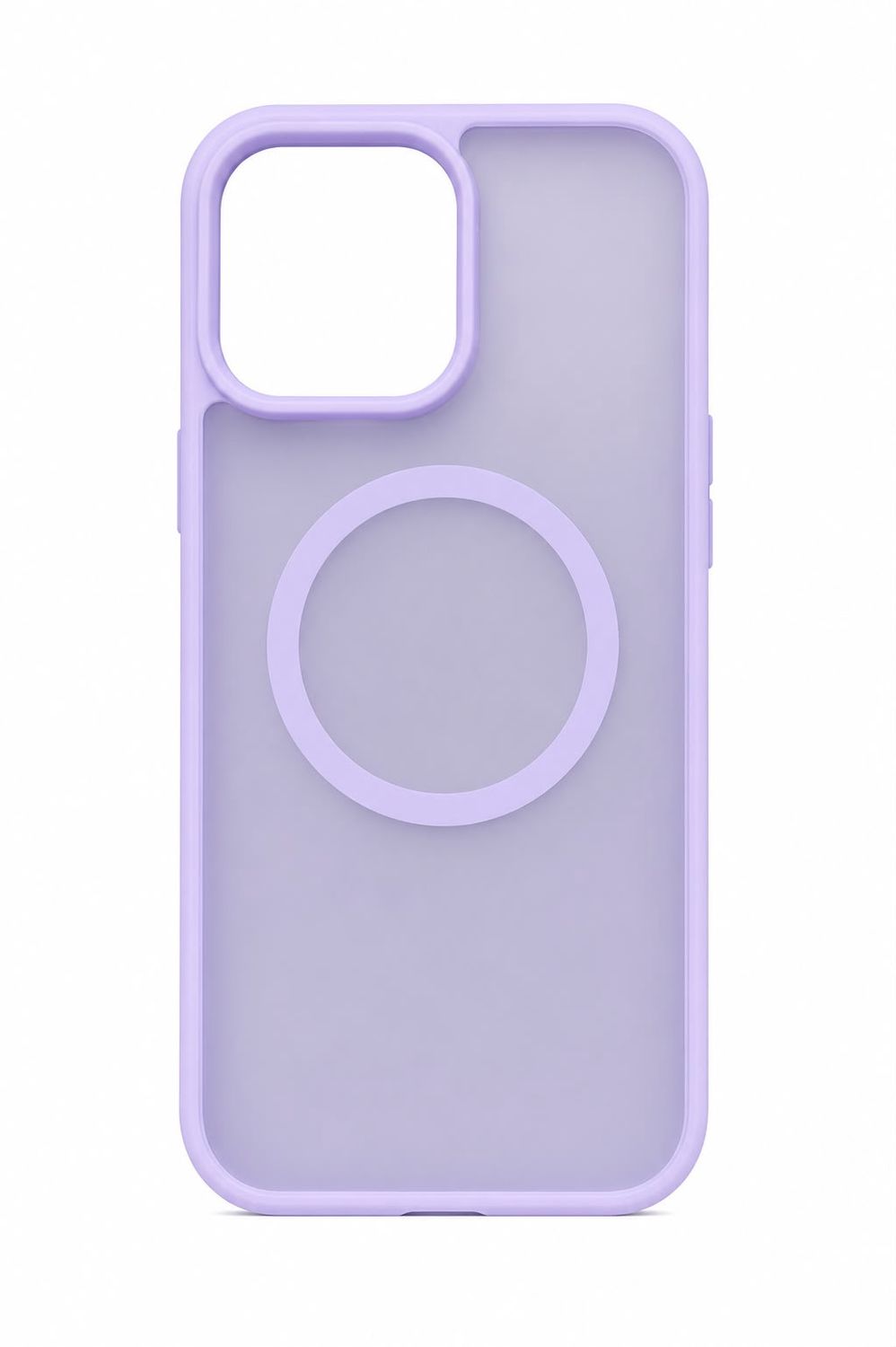 Smooth Safe Matte Feel Hybrid Case for iPhone 16 Pro Max 6.9 inch [Magnetic Circle] - Light Purple