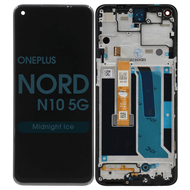 PH-LCD-OL-000163BK LCD Screen Digitizer Assembly Replacement With Frame for OnePlus Nord N10 5G - Black