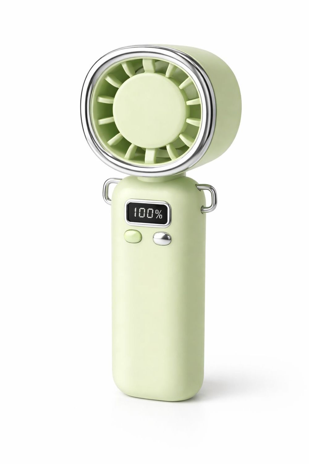 AY05 High Speed Brushless Digital Display Handheld Fan  (100 levels)-GREEN