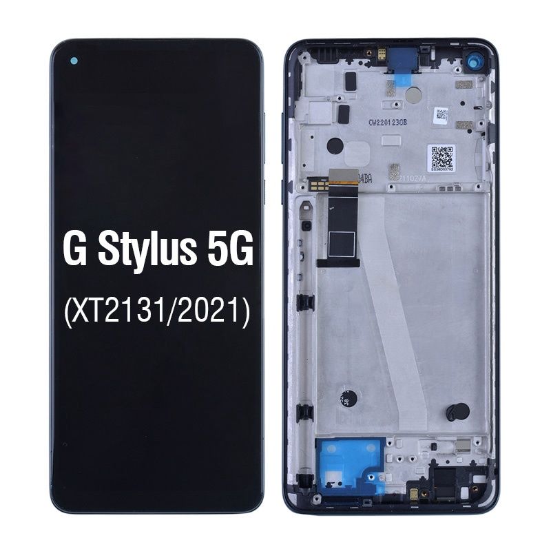 Screen Assembly (With Frame) For Moto G Stylus 5G (XT2131 / 2021) (Cosmic Emerald)