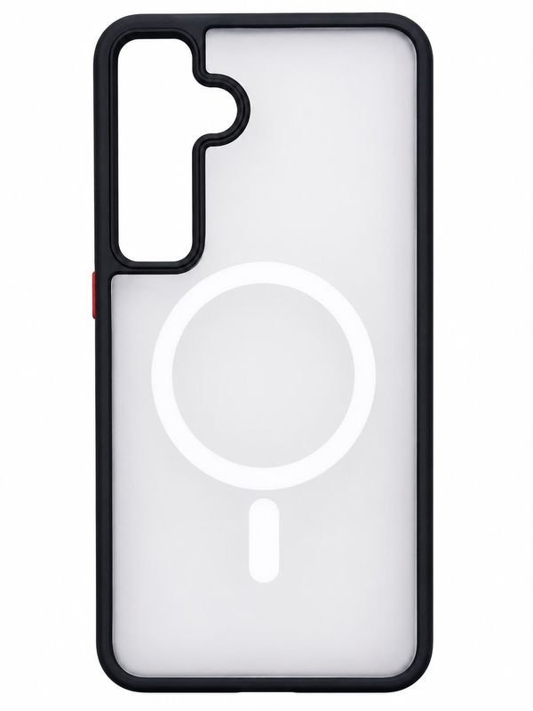 For Samsung Galaxy s24 Plus Core [Magnetic Circle] Core [Magnetic Circle] Colorful Buttons Thick 2mm Hybrid - Black
